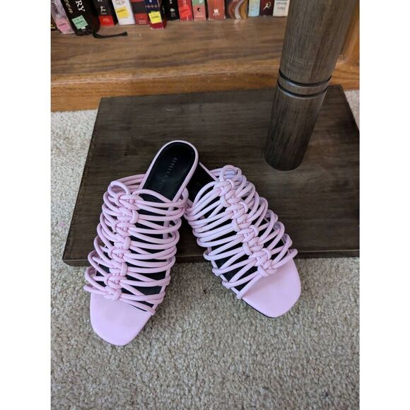 Women's Rebecca Minkoff Maelynn Slide Strappy Sandal Pink Size 5.5 - Picture 5 of 5